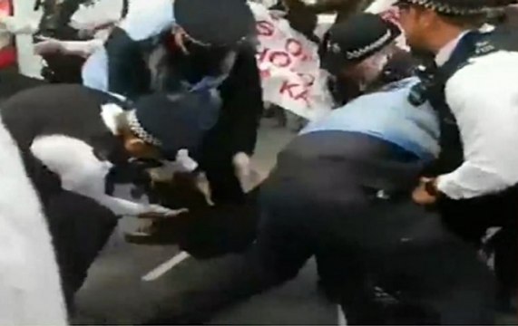 London: Anti-India protesters detained outside Indian High Commission