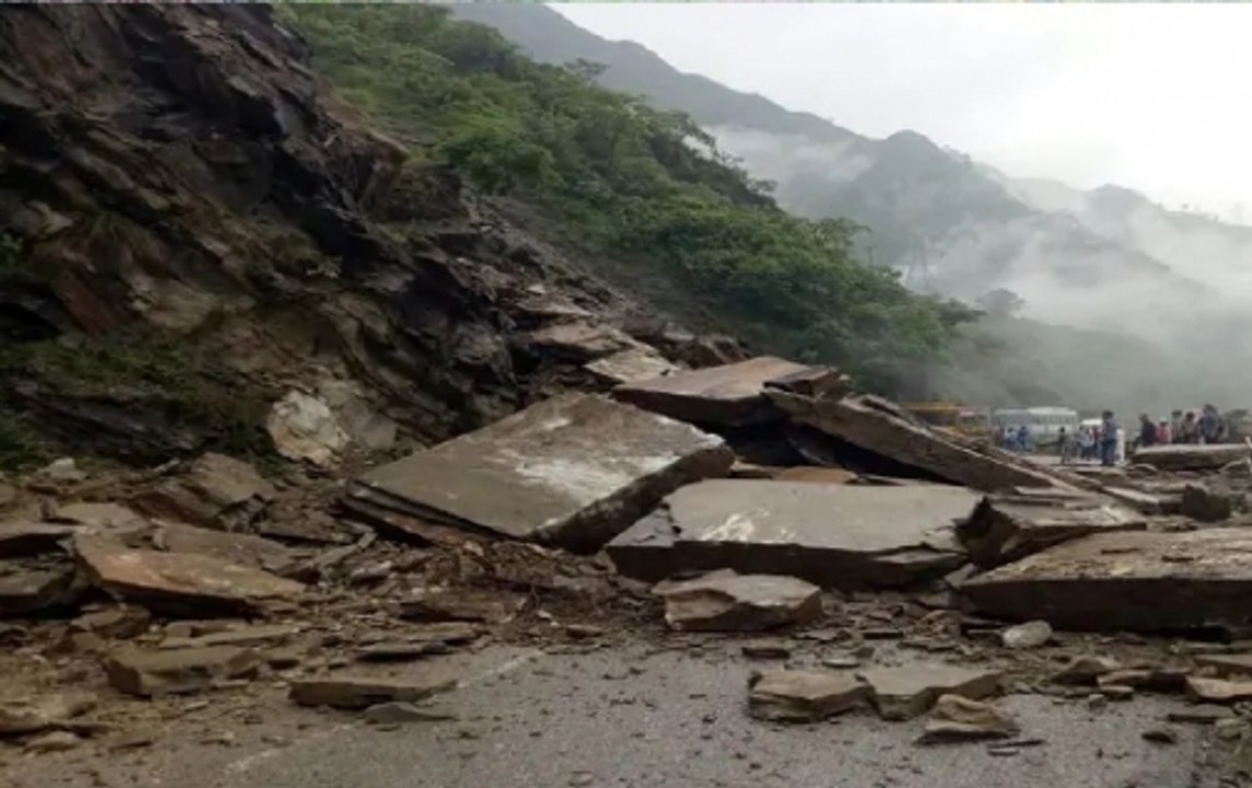 Watch: Landslide on Kalka-Shimla Highway in Himachal Pradesh