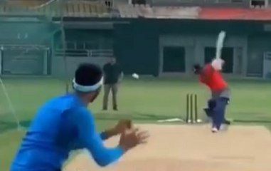 Hardik Pandya Bashes Krunal Pandya During Practice