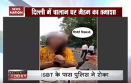 Watch: Delhi Woman Gets Challan, Threatens To Commit Suicide