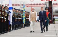 Prime Minister Narendra Modi Arrives In Russia For 2-Day Visit