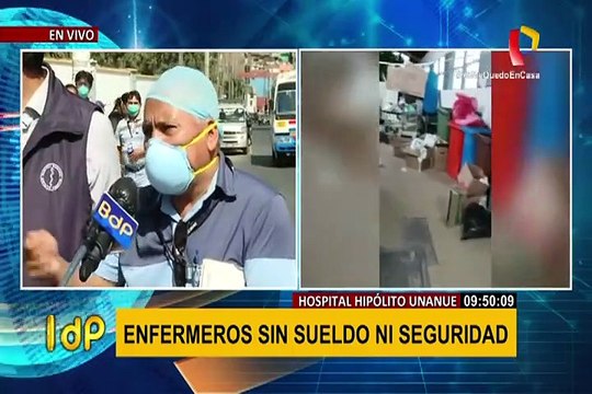 Enfermeros exigen sueldo e implementos para enfrentar esta pandemia