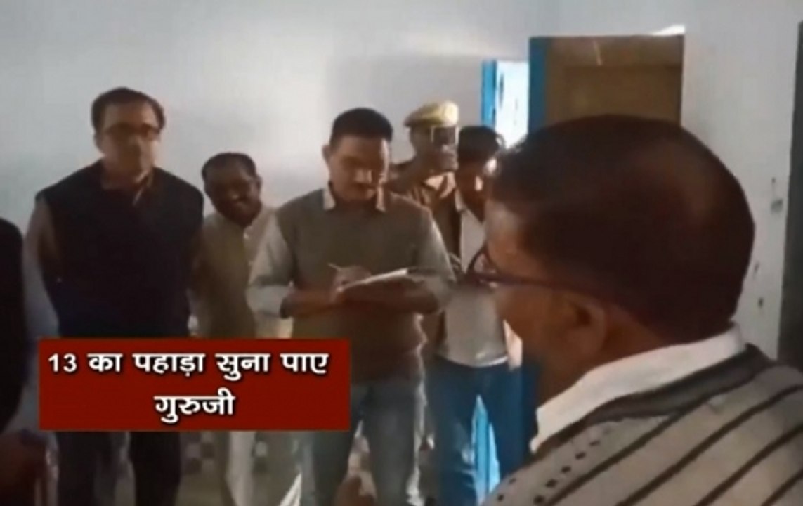 Pratapgarh: School Teachers Fail To Answer Basic Questions Asked By DM