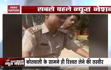 Watch: Policeman Takes Bribe In Broad Daylight In UP’s Auraiya