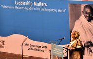 Event On 150th Birth Anniversary Of Mahatma Gandhi Held At UN