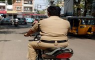 Watch: Policeman Rides Bike Without Helmet In Ahmedabad