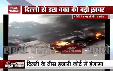 Tis Hazari Court: 2 Lawyers Injured After Cop Opens Fire, Cars Torched
