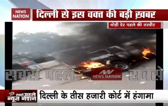 Tis Hazari Court: 2 Lawyers Injured After Cop Opens Fire, Cars Torched