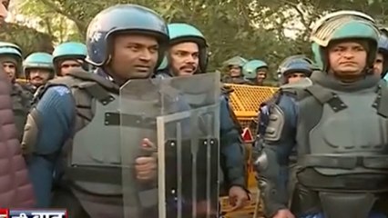 Forces Use Anti-Riot Shield With Electric Shock To Control Riots