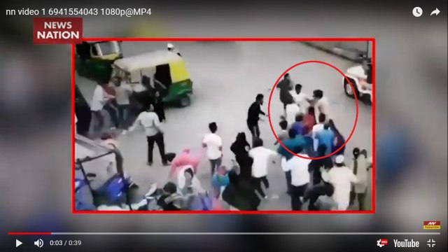 Watch: Mob Thrashes Policeman During Anti-CAA protest In Ahmedabad