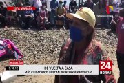 Huaycán: ciudadanos piden que les den pase para regresar a sus provincias