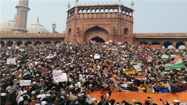 Thousands Stage Protest Over CAA At Delhi’s Jama Masjid