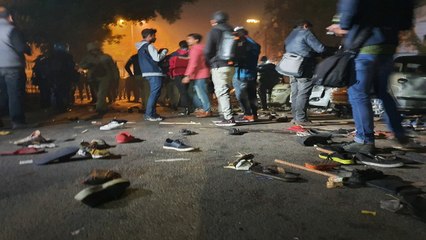 Cops Use Water Cannons As Anti-CAA Protests Turn Violent At Delhi Gate