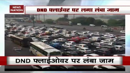 Massive Traffic Jam In And Around DND Due To Road Closure In Okhla