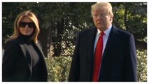 Donald Trump Along With Wife Melania Trump Depart For India Tour