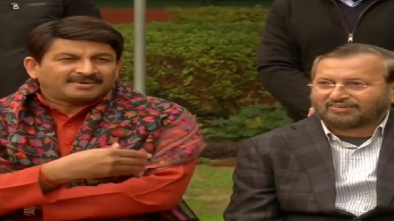 Prakash Javadekar, Manoj Tiwari Address Joint Press Conference