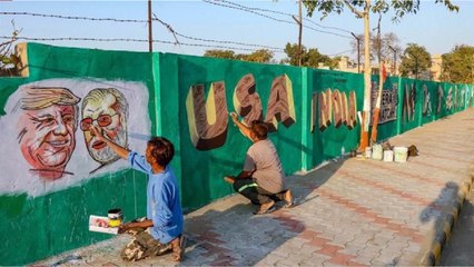 From Posters to Graffiti, How Ahmedabad Decked Up To Welcome Trump