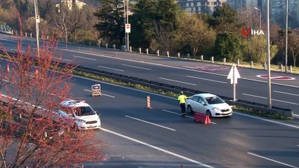 Sokağa çıkma kısıtlamasıyla İstanbul’da yollar boş kaldı