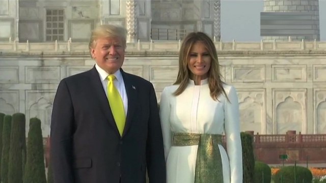 Donald Trump Along With Family Visits Taj Mahal In Agra