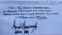Donald Trump Writes A Special Message In Taj Mahal's Visitor's Book