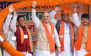 Amit Shah Questions Arvind Kejriwal’s 8 Lakh Jobs Promise