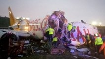 Plane Breaks Apart After Skidding Off Runway In Turkey