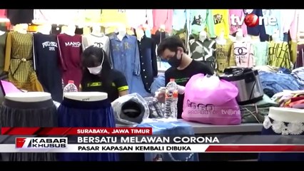 Alami Kerugian, Pedagang Pasar Kapasan di Surabaya di Buka
