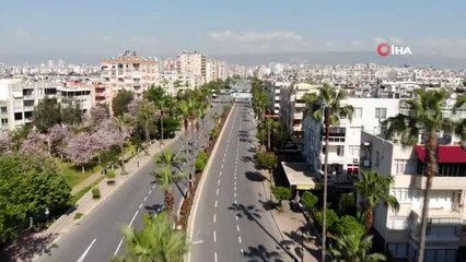 Mersin'de cadde ve sokaklar boş kaldı