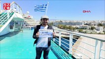 Yunanistan'da karantinada bulunan gemideki 65 Türk, yurda dönüyor