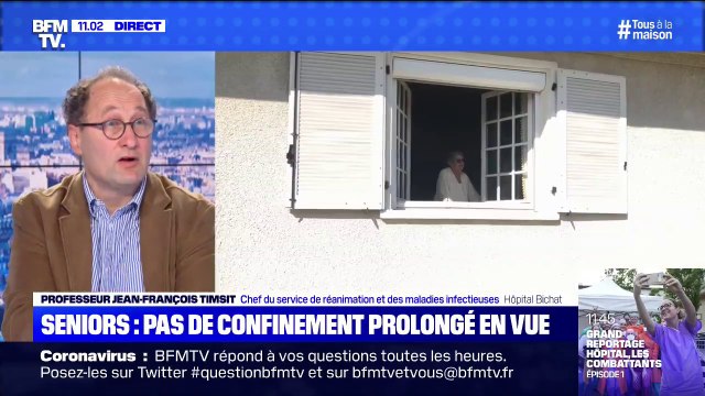 Selon le Pr Jean-François Timsit, le prolongement du confinement pour les seniors serait une discrimination arbitraire et pas forcément très logique