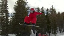 8-Year-Old Athlete Shows Off His Snowboarding Skills