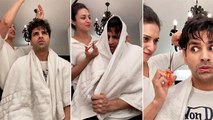 Divyanka Tripathi Turns Barber For Her Husband Vivek Dahiya