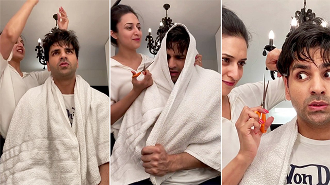 Divyanka Tripathi Turns Barber For Her Husband Vivek Dahiya