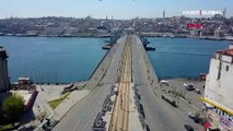 Sessizliğe bürünen İstanbul, ihtişamıyla göz doldurdu