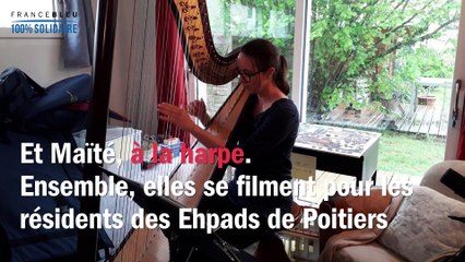 La musique du Conservatoire de Poitiers vient aux résidents confinés