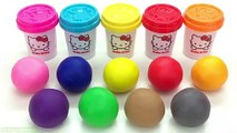 Learn Colors Hello Kitty Dough with Starfish Teddy Bear Ocean Tools and Pikmi Pops Surprise Toys