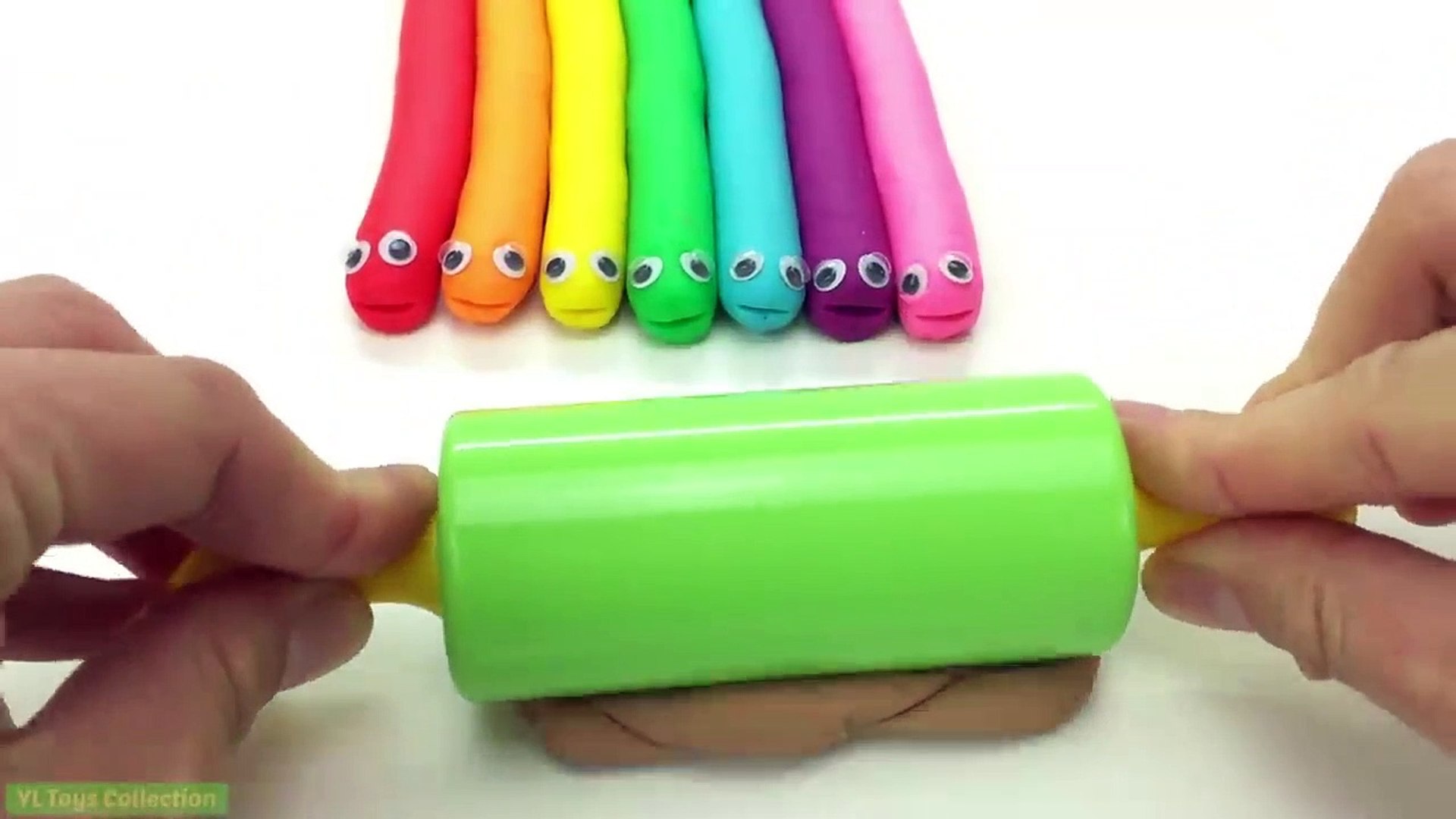 learning colours with play doh