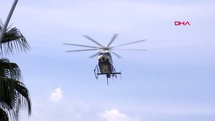 Adana'da sokağa çıkma yasağına helikopterli denetim