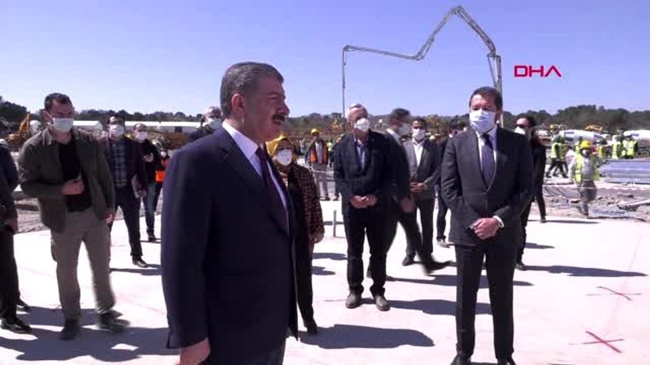 SAĞLIK BAKANI KOCA'DAN SANCAKTEPE'DEKİ HASTANE İNŞAATINDA İNCELEME