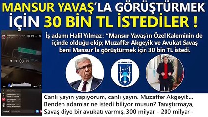 Yine bir MANSUR YAVAŞ skandalı!