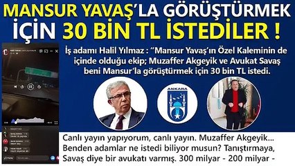 Yine bir MANSUR YAVAŞ skandalı!