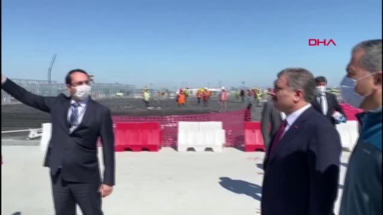 SAĞLIK BAKANI KOCA'DAN ATATÜRK HAVALİMANINDAKİ HASTANE İNŞAATINDA İNCELEME