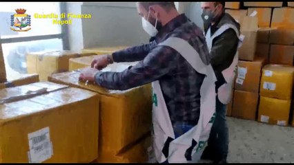 Napoli - Sequestrate 116mila mascherine con falso marchio CE (18.04.20)