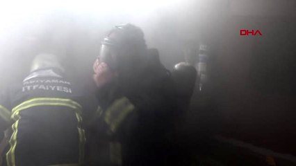 ADIYAMAN Elektrik kontağından çıkan yangın evi yaktı