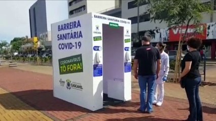 Cabine de sanitização auxilia no combate à Covid-19