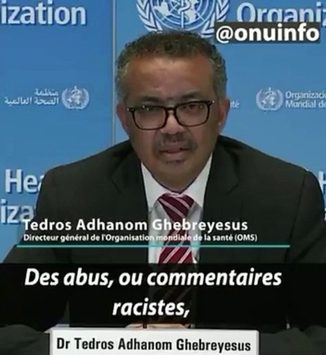 Tedros Adhanom Ghebreyesus, directeur général de l'OMS : ''j'ai reçu des menaces de mort"