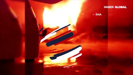 Trabzon'da balık fabrikasının soğuk hava deposunda yangın