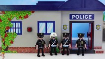 Learn Sizes Colors and Numbers w/Playmobil Police Cars Vehicles Toys for Kids