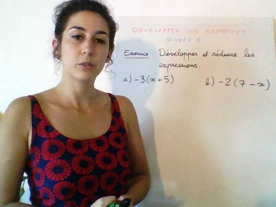 Développer une expression - Niveau 2