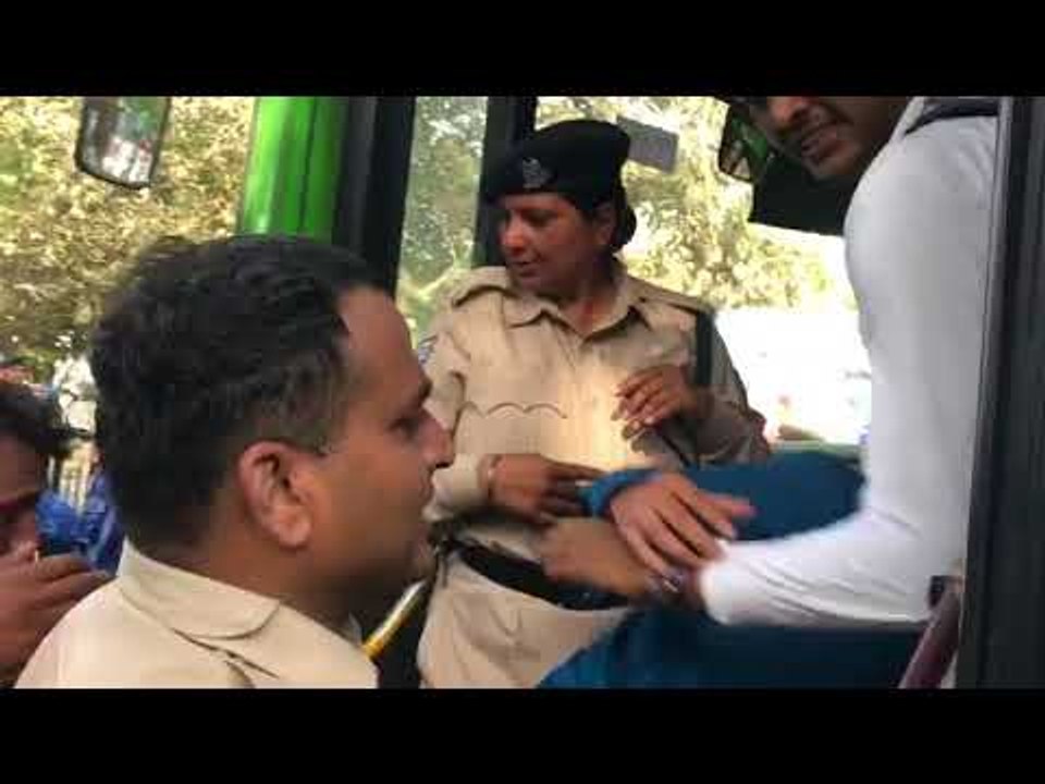 Police beats up a few candidates terribly